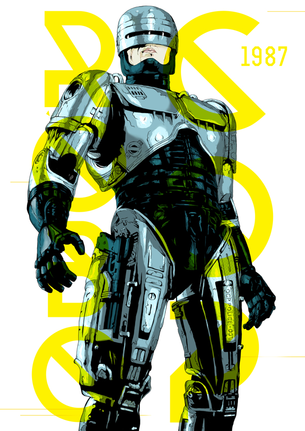 Digital poster designs - Robocop (1987), por Manu Ambady